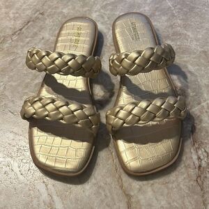 Gold Braided Sandals NEW